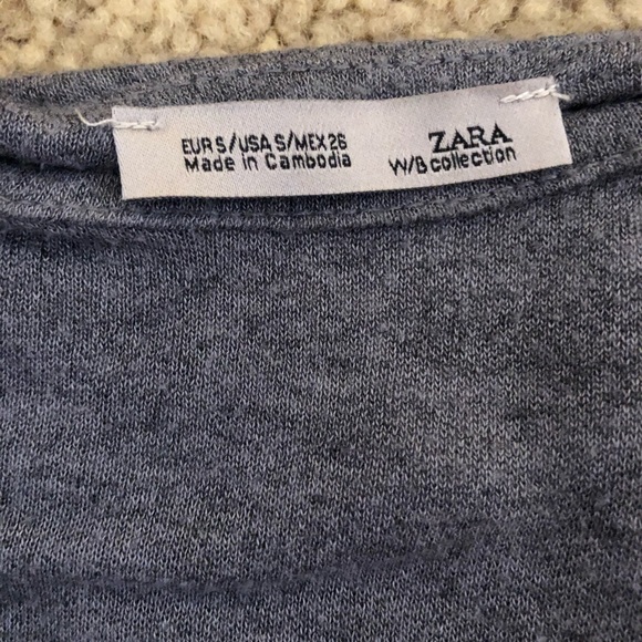 ZARA Gray Tunic Size Small - Picture 3 of 4
